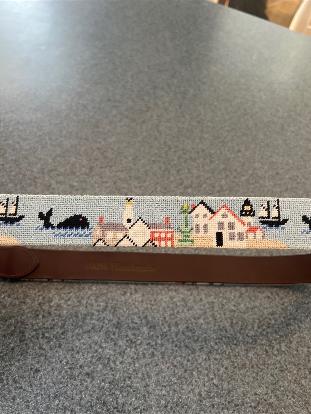 Harding Lane needlepoint belt